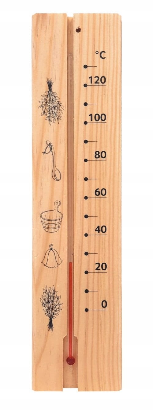 4Living 4LIVING SAUNA THERMOMETER WOODEN