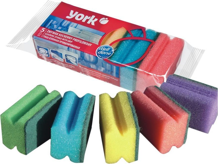 York Zmywak kuchenny profilowany 5 szt.