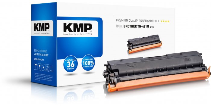 Toner KMP Printtechnik AG Kmp Toner Zamiennik Brother TN-421M, TN421M Magenta 1800 stron B-T100 (BT100)