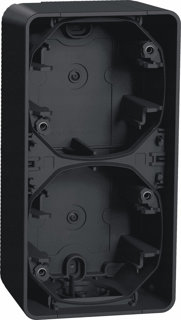Schneider Electric Mureva Styl Podstawa naścienna 2x pionowa antracytowa MUR37912