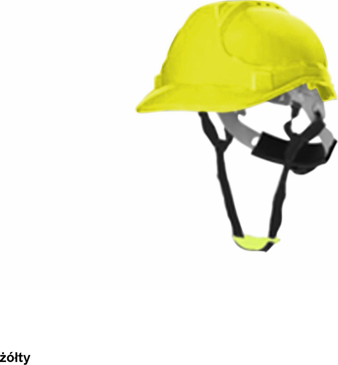 R.E.I.S. HELMET GUNNAR ABS - Kask ochronny GUNNAR ABS c. yellow ST03-YY102 - biały - 53-62 cm