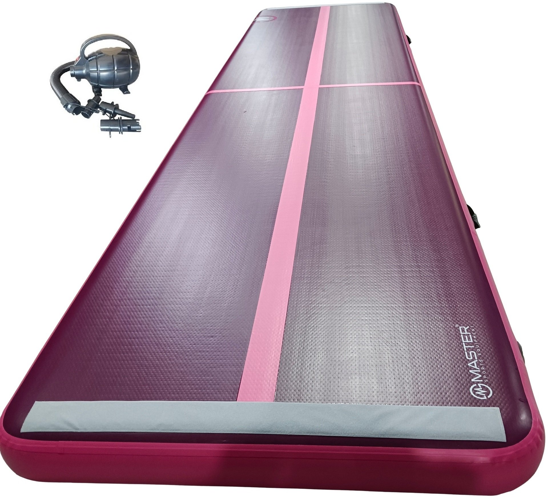 Master Airtrack Ścieżka Gimnastyczna Akrobatyczna S-Pro 800 x 150 x 20 cm - Fioletowo-Różowy (859283...