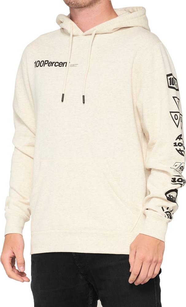 100% Bluza męska 100% SUPER FUTURE Hooded Pullover Sweatshirt Oatmeal Heather roz. M (NEW)