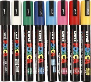 MARKER Z FARBĄ PLAKATOWĄ UNI PC-5M POSCA, ZŁOTY