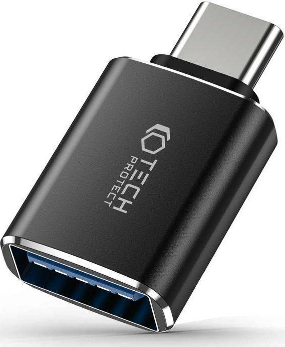 Adapter USB Tech-Protect USB-A - USB-C Czarny (THP1880)