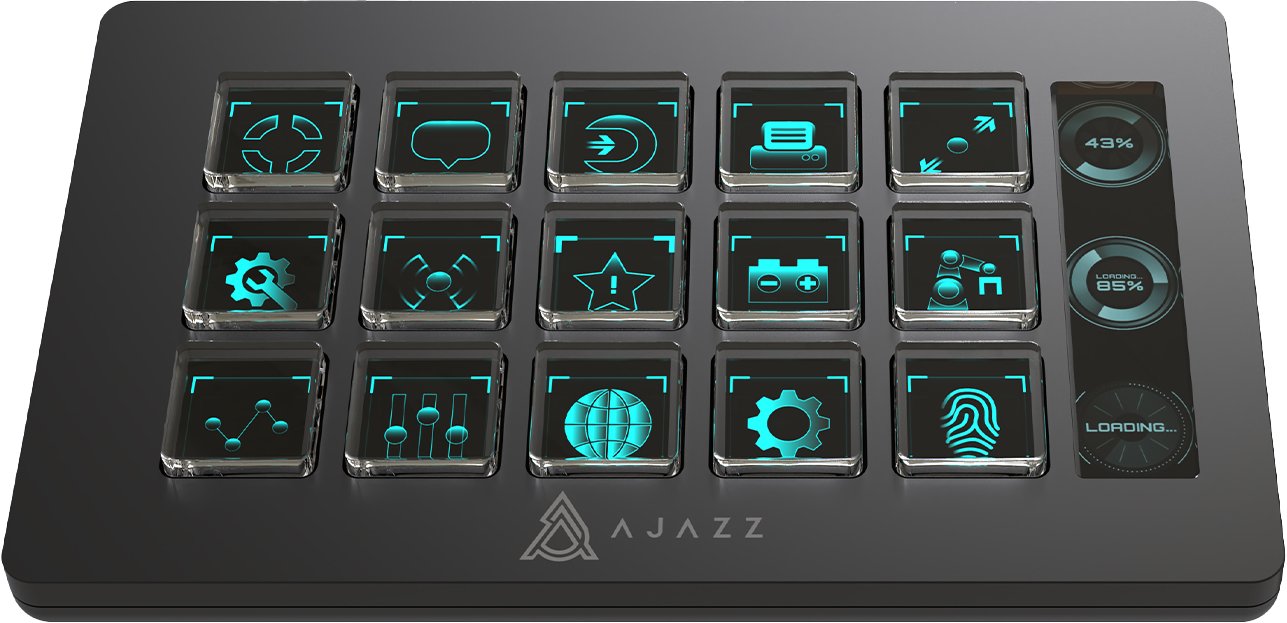 Ajazz Kontroler do streamingu Ajazz AKP153E USB Black