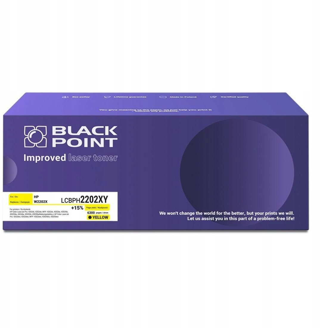 Toner Black Point [LCBPH2202XYC] Toner Color (HP W2202X) chip