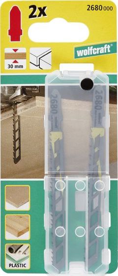 Wolfcraft 2 brzeszczoty - uchwyt T, 75 mm, dokładne, precyzyjne cięcia