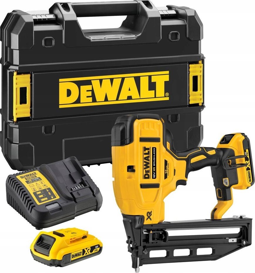 Фото - Будівельний степлер DeWALT . NAILER 18V DCN662D2 16Ga 32-64mm 2x2.0Ah BL CASE 