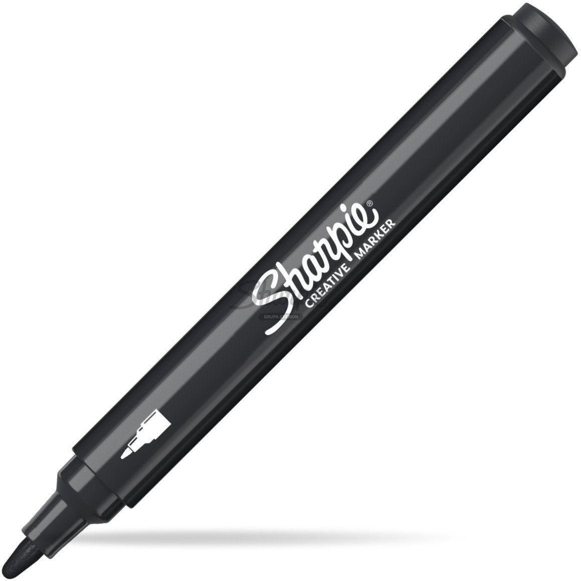 Sharpie Markery akrylowe czarne (6szt)