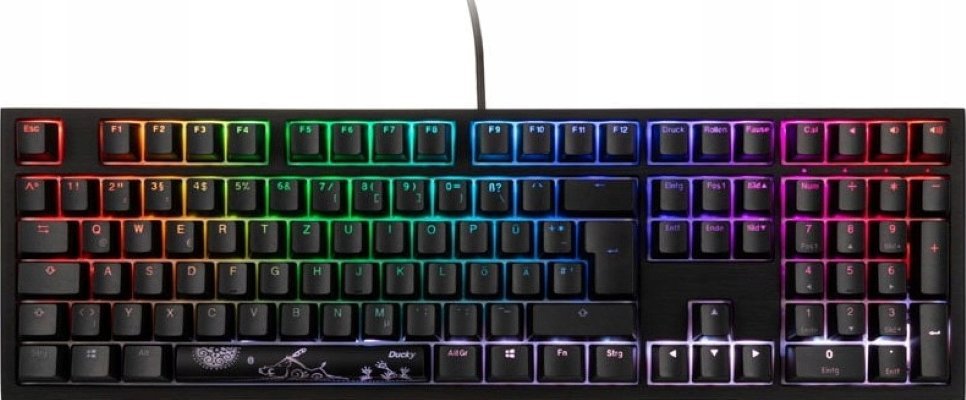 Zdjęcia - Klawiatura Ducky    Shine 7 PBT Gaming Tastatur - MX-Red (US), RGB LED, 