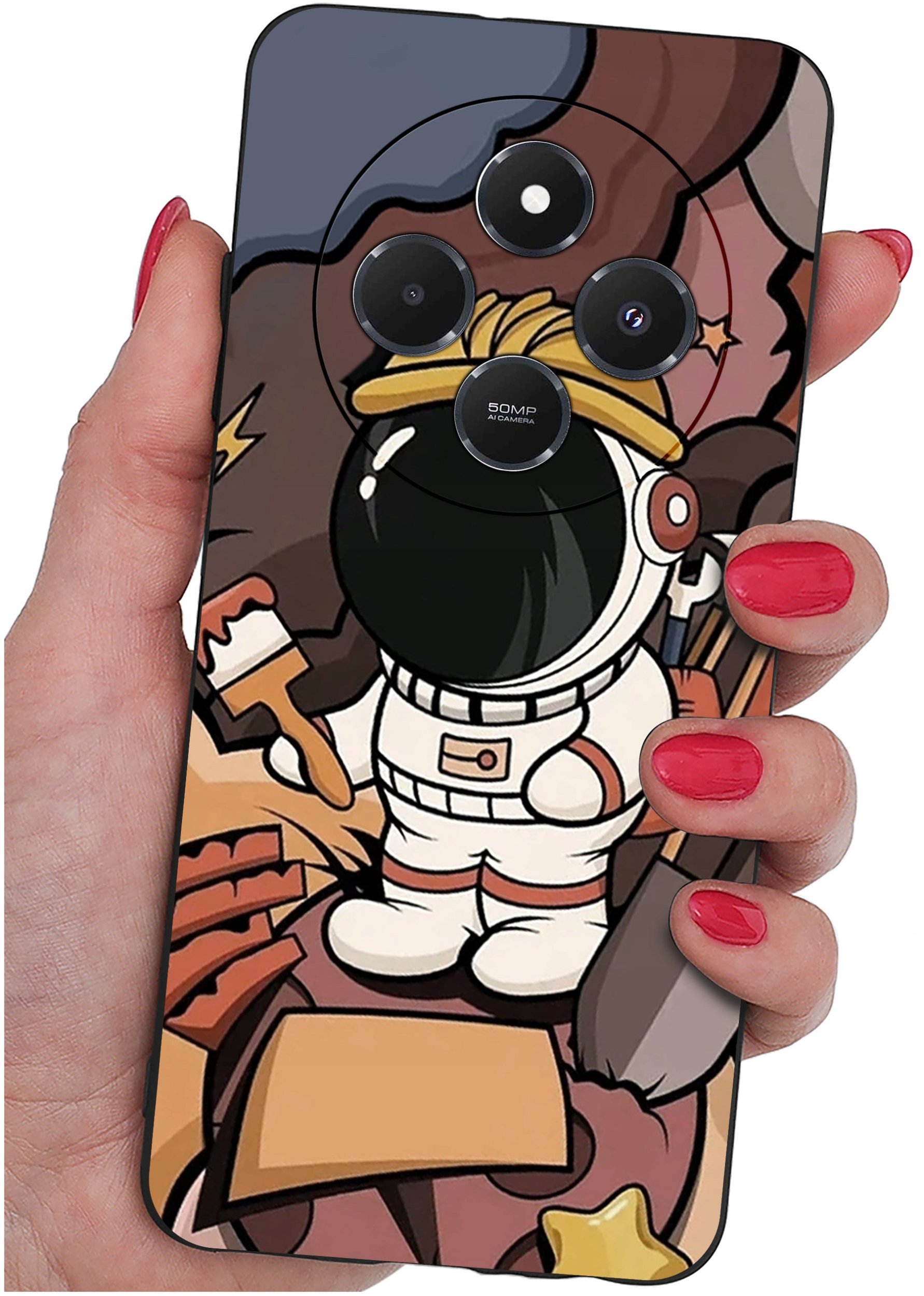 Etui do Xiaomi Redmi 14C WZORY |SILIKONOWE MATT CASE + SZKŁO 9H