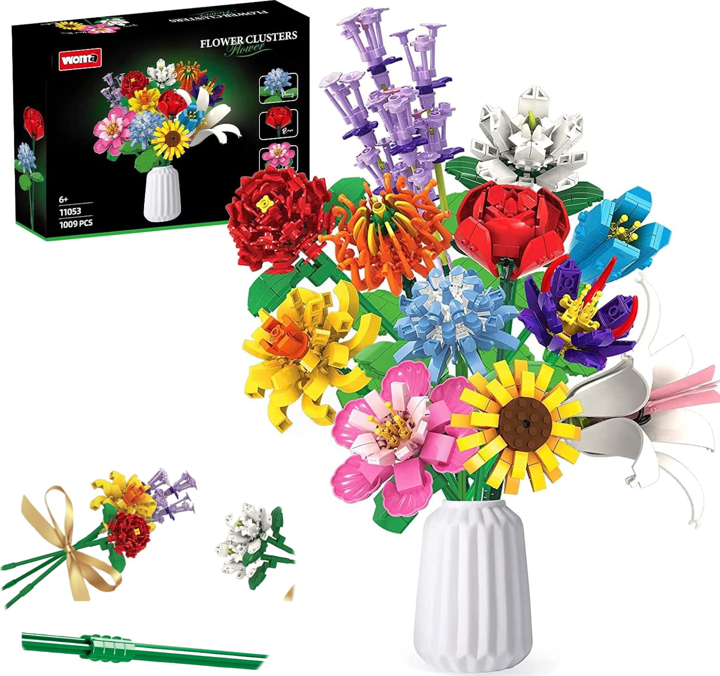 Coil Coil klocki konstrukcyjne kwiaty bukiet 1009el. zestaw