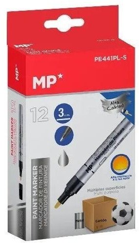 Munhwa Marker olejowy 3.0mm srebrny (12szt)