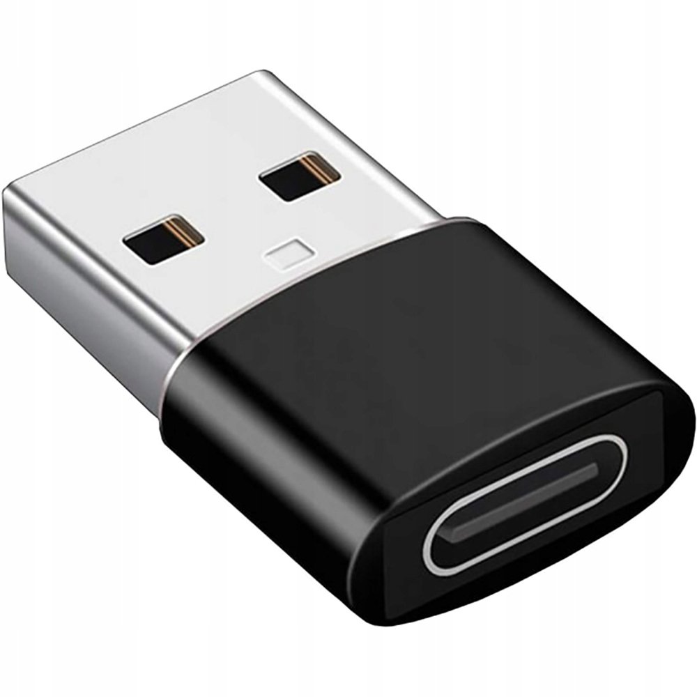 Adapter USB Interlook USB-A - USB-C Biały (5903726626156)