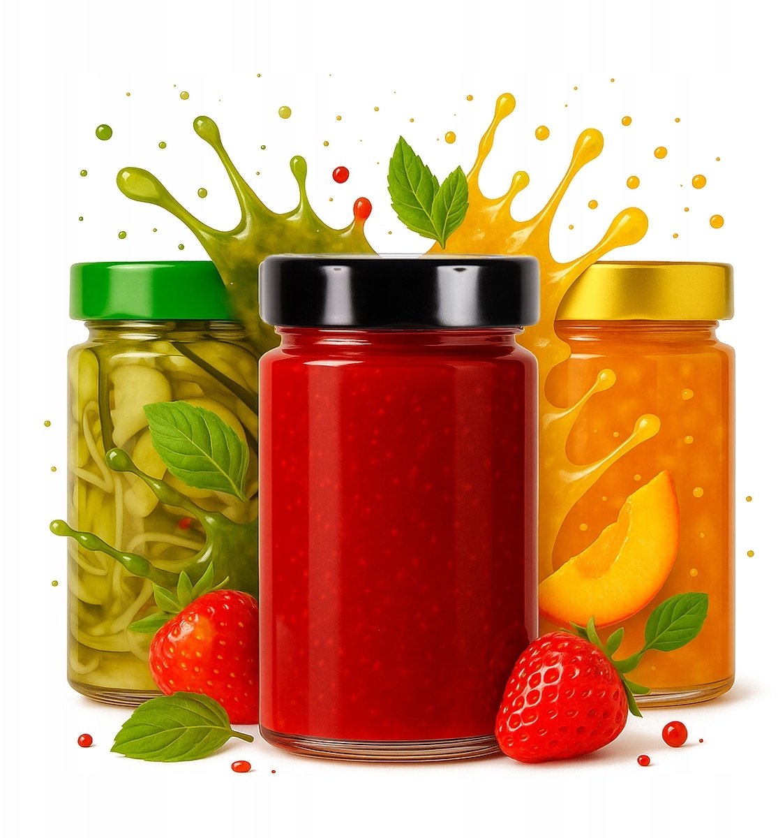 50x Słoik Szklany ARIA 245ml na Dżem Przetwory Miód Ogórki Konfitury