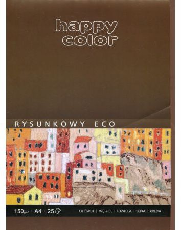 Happy Color Szkicownik A4 25k ochrowy