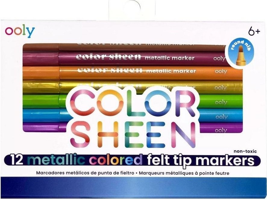 Ooly Flamastry metaliczne Color Sheen 12szt