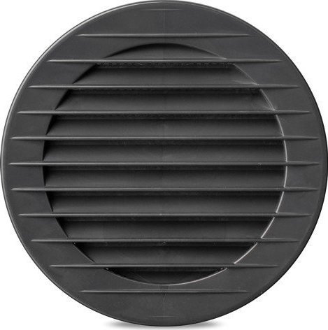 airRoxy Kratka wentylacyjna airRoxy 02-232 okrągła z siatką fi 120 grafit