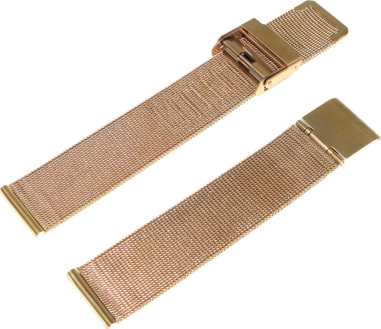 Diloy Bransoleta stalowa do zegarka Diloy MESH05-18-FR 18 mm złota