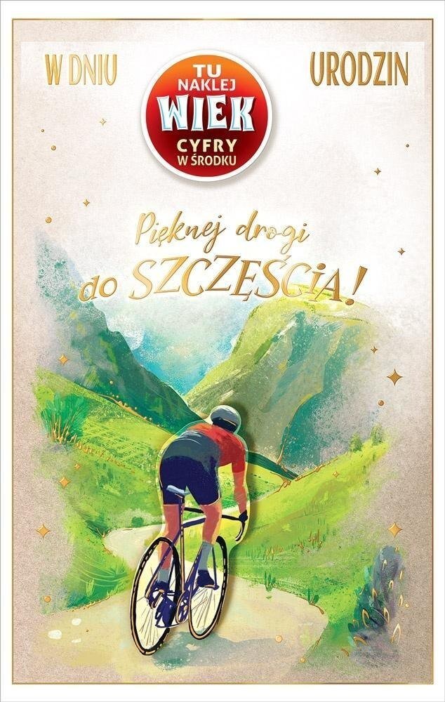 AbCard Kartka okolicznościowa Urodziny (wymienne cyfry)