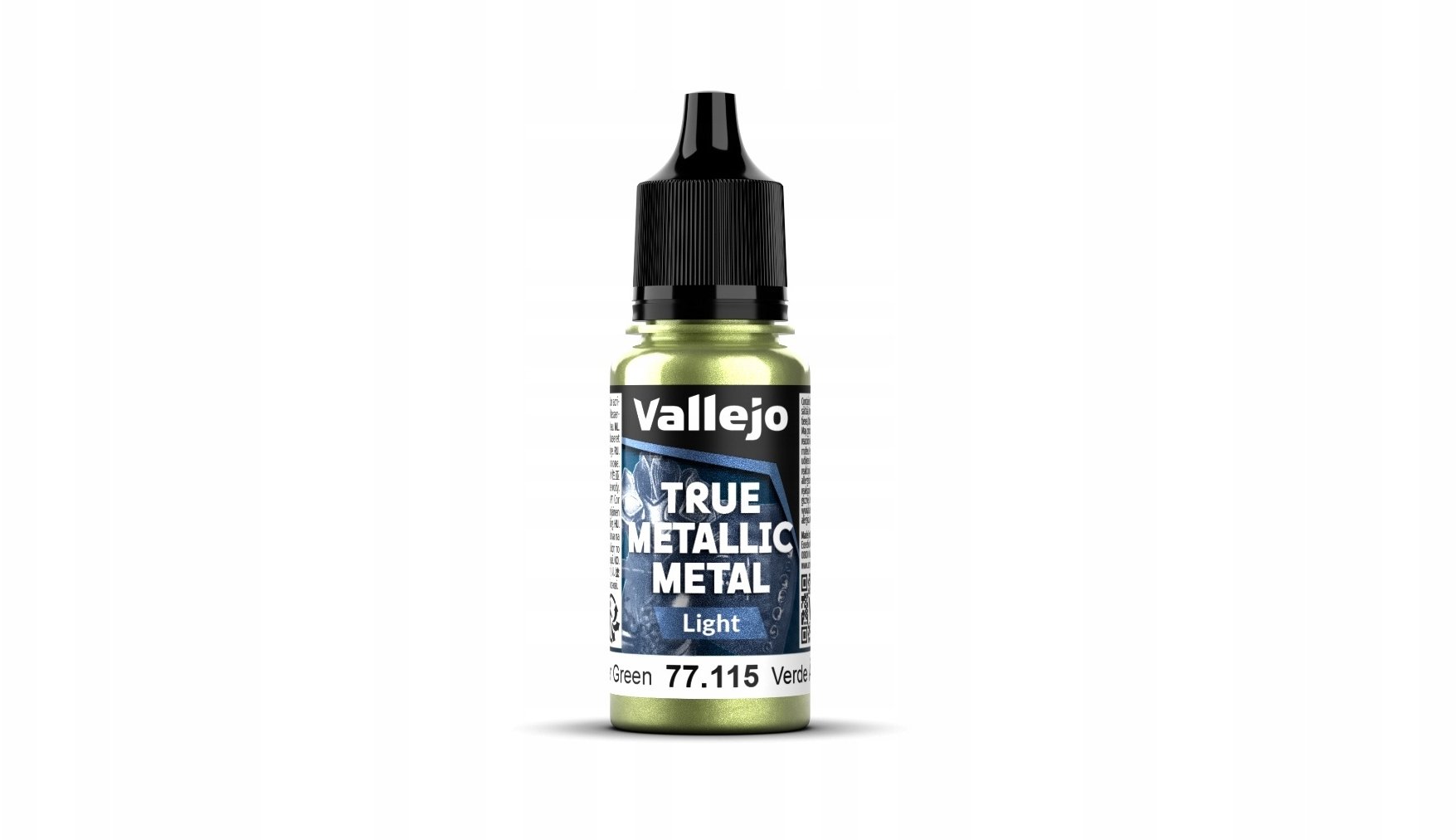Vallejo Vallejo: 77.115 - True Metallic Metal - Light - Amber Green (18 ml)