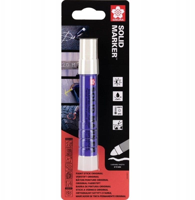 Sakura Marker Solid biały, Sakura SKBLXSC1A