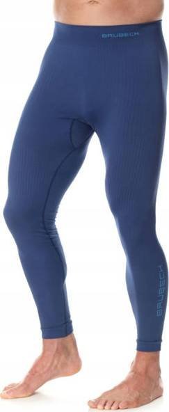 Фото - Термобілизна Brubeck LE13060 Spodnie męskie EXTREME THERMO z długą nogawką ciemnoniebie 