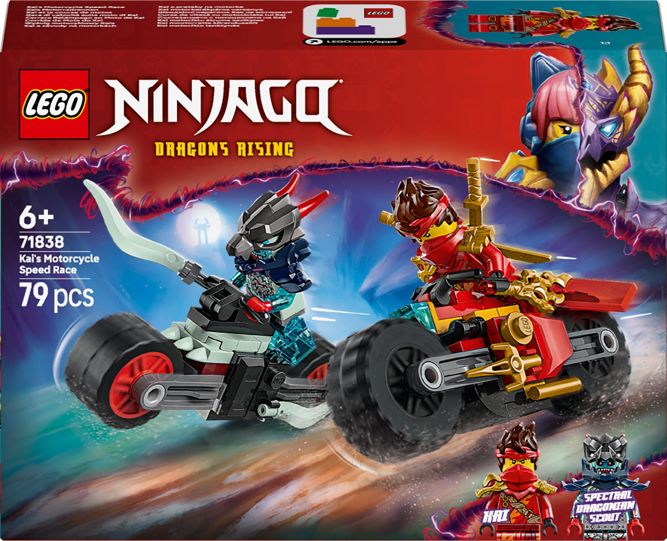 LEGO Ninjago Wyścig motocyklowy Kaia (71838)