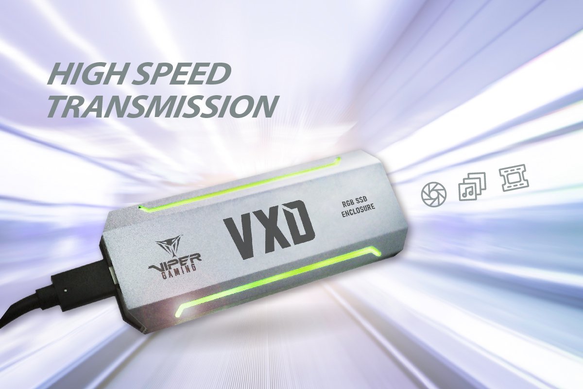 Kieszeń Patriot Obudowa SSD VXD M.2 PCIe RGB aluminiowa (PV860UPRGM)