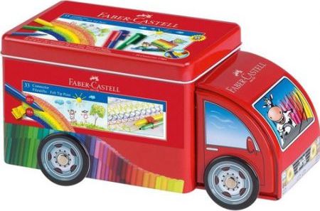 Faber-Castell Flamastry Connector 33 kolory Samochód