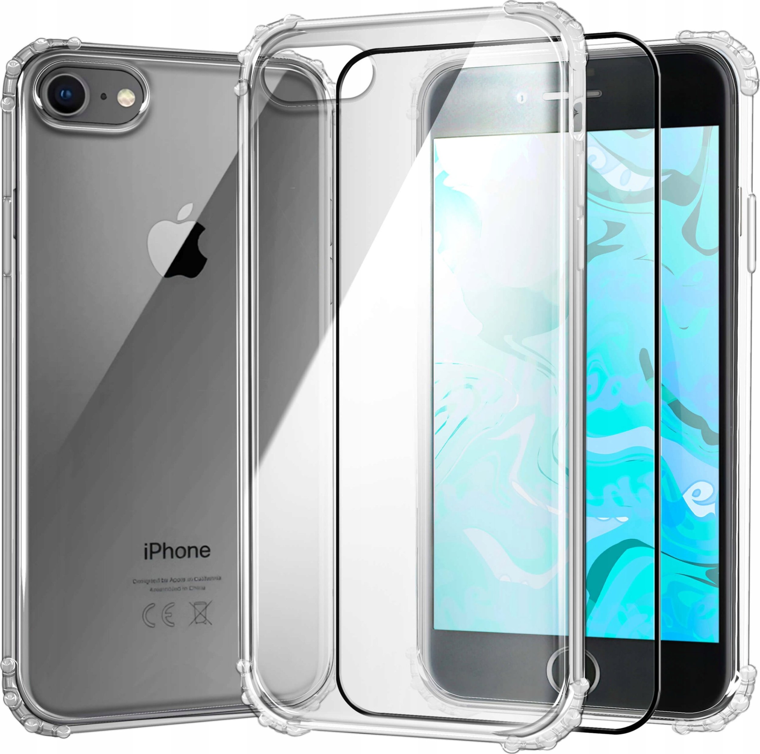 Hello Case ETUI PANCERNE DO IPHONE 7 / IPHONE 8 / SE 2020 | CASE SILIKON GUMOWE SZKŁO