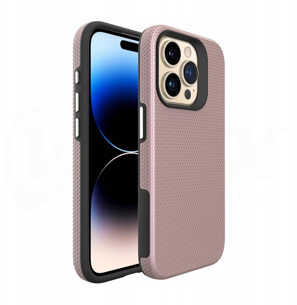 Vmax nakładka Triangle Case do Samsung A14 4G / 5G różowo-złota