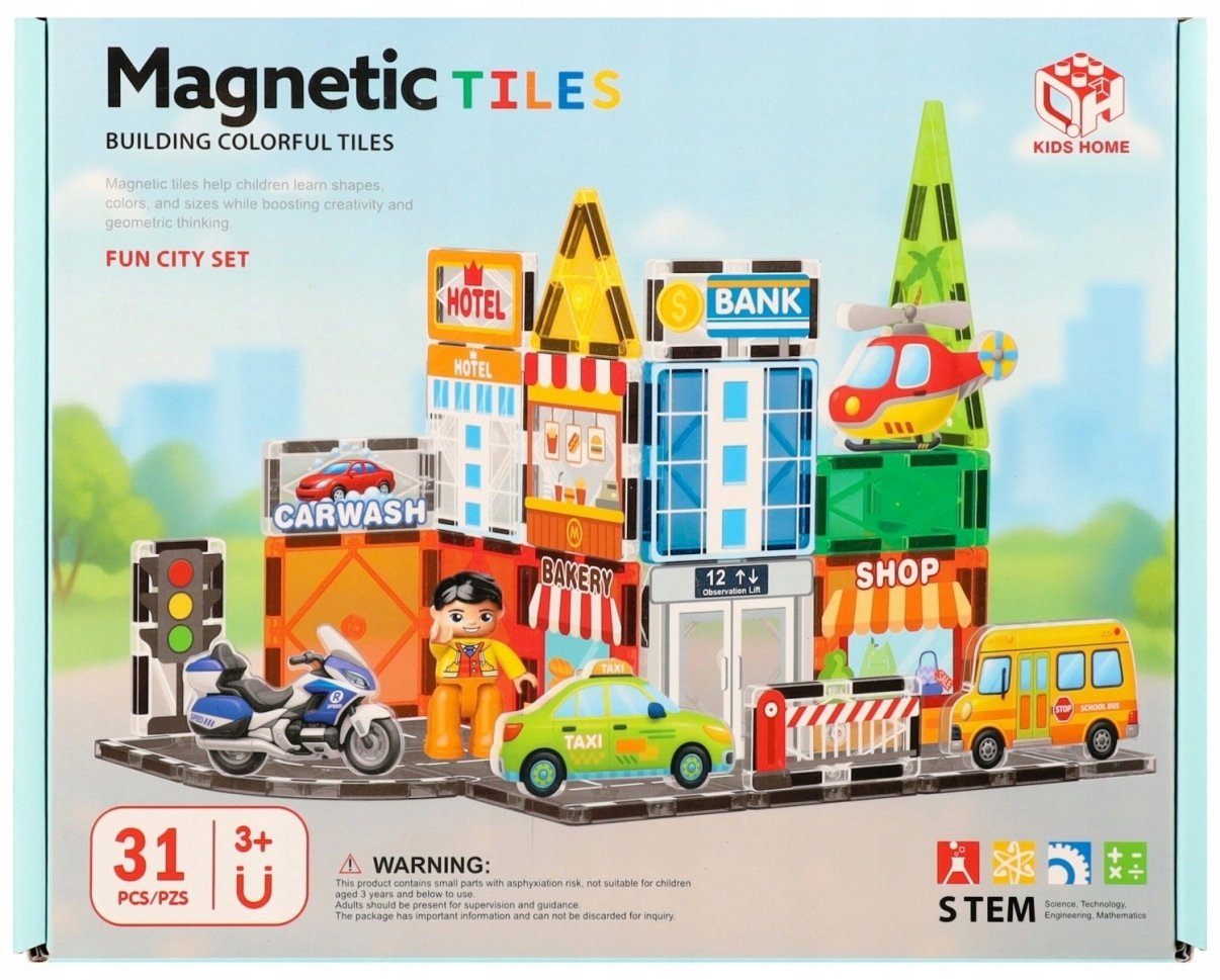 Mega Creative Klocki magnet City 31el 25X20X6 MC pud 12 (188-M501)