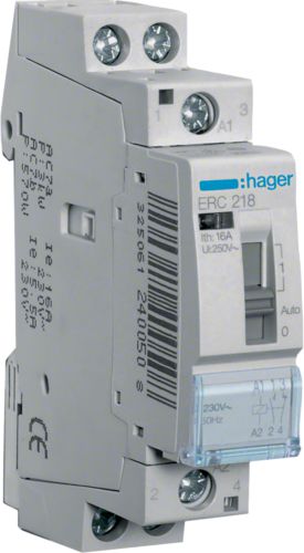 Hager Przekaźnik instalacyjny 16A 230V AC 1NO+1NC (ERC218)