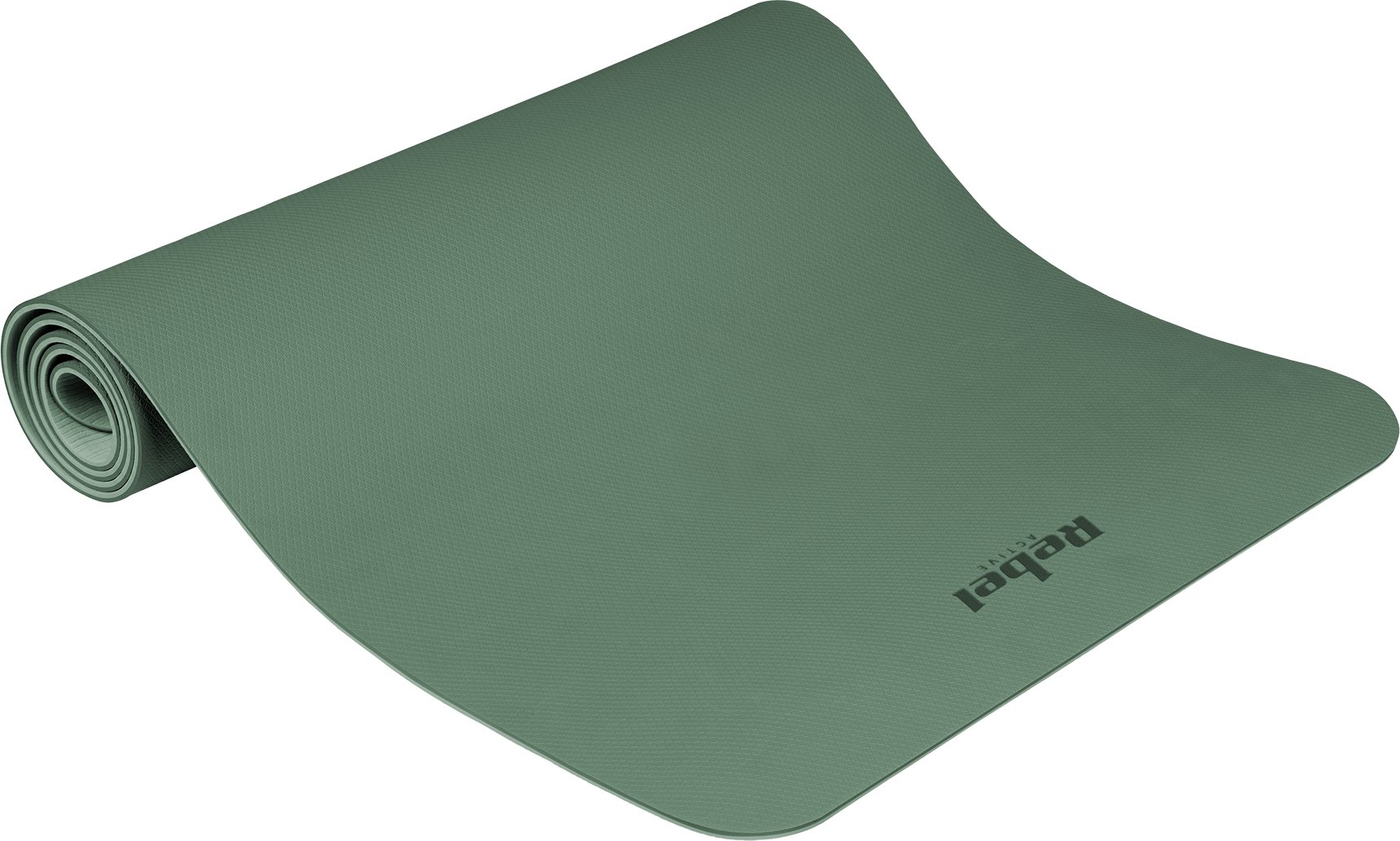 Rebel Active Mata gimnastyczna do ćwiczeń joga, pilates, fitness, 183x61cm, grubość 6mm, materiał TP...