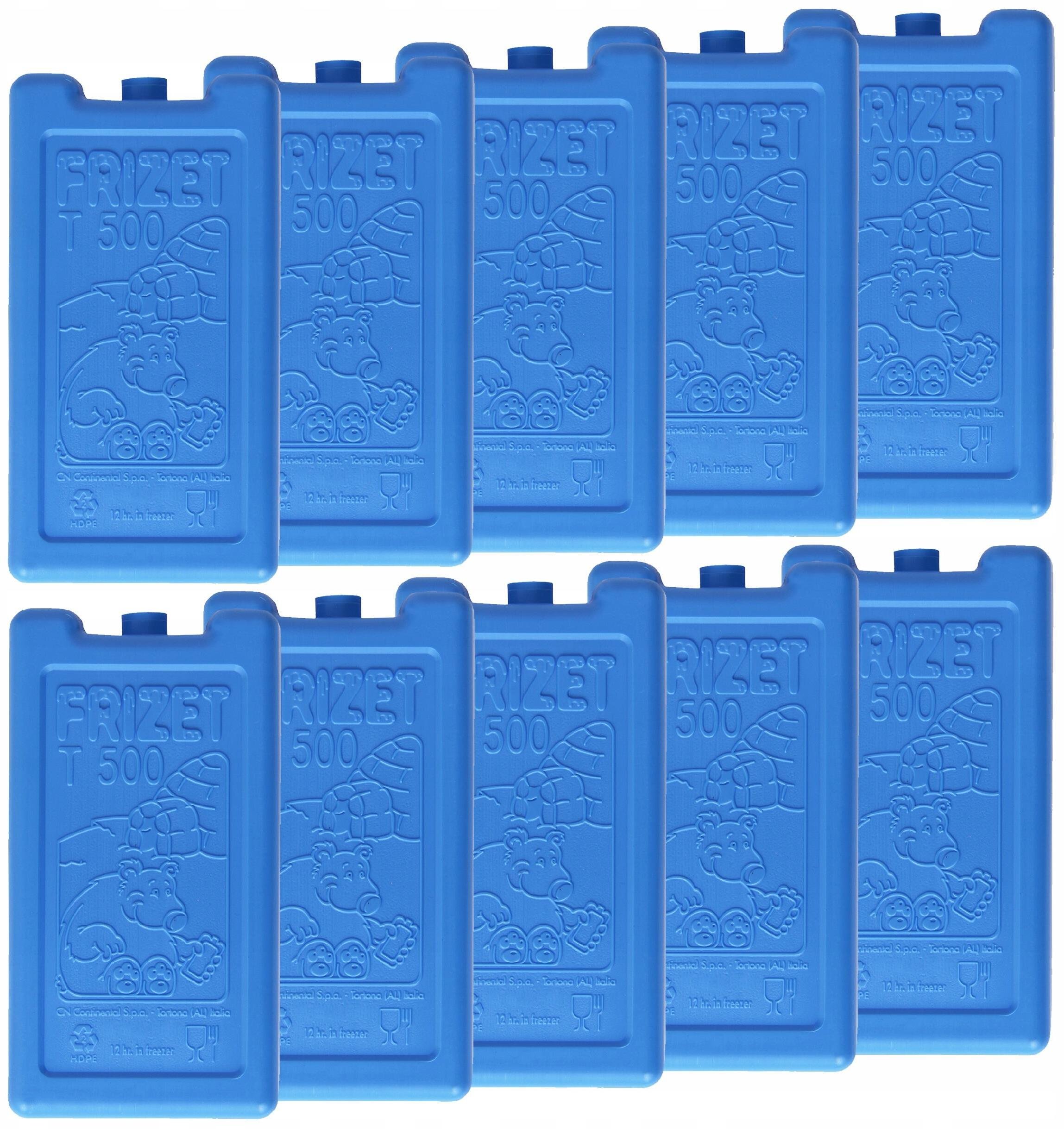 Adler Wkłady chłodzące mrożące do lodówki turystycznej torby termicznej 10x500 ml