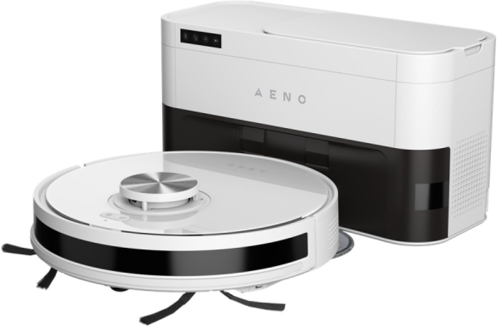 Robot sprzątający Aeno AENO Robot Cleaner w/Dust Collector white 2in1 and dust tank 4000pa 3200mAh battery