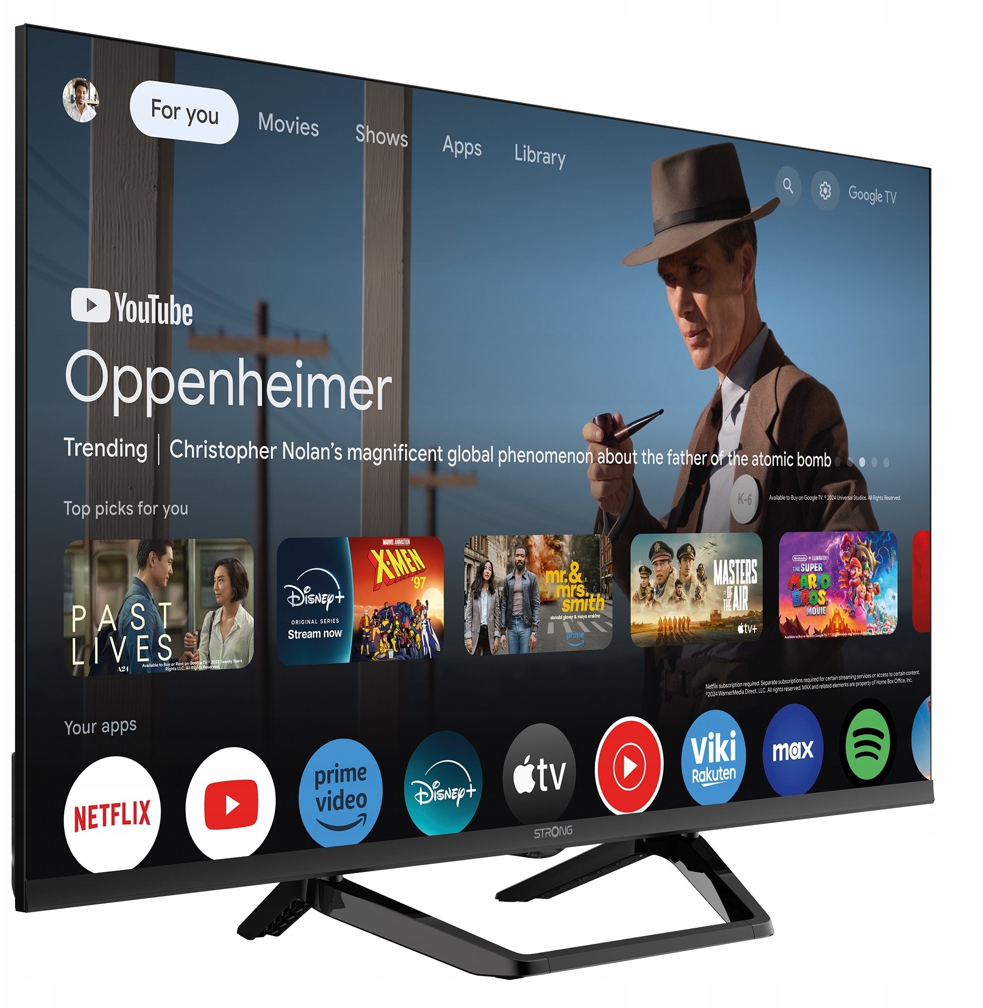 Telewizor Strong TV 32 230/12Volt Google TV SRT32HG4723C czarny