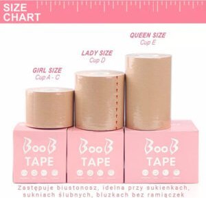 Yeye Taśma do biustu elastyczna ecru 5cmx5m