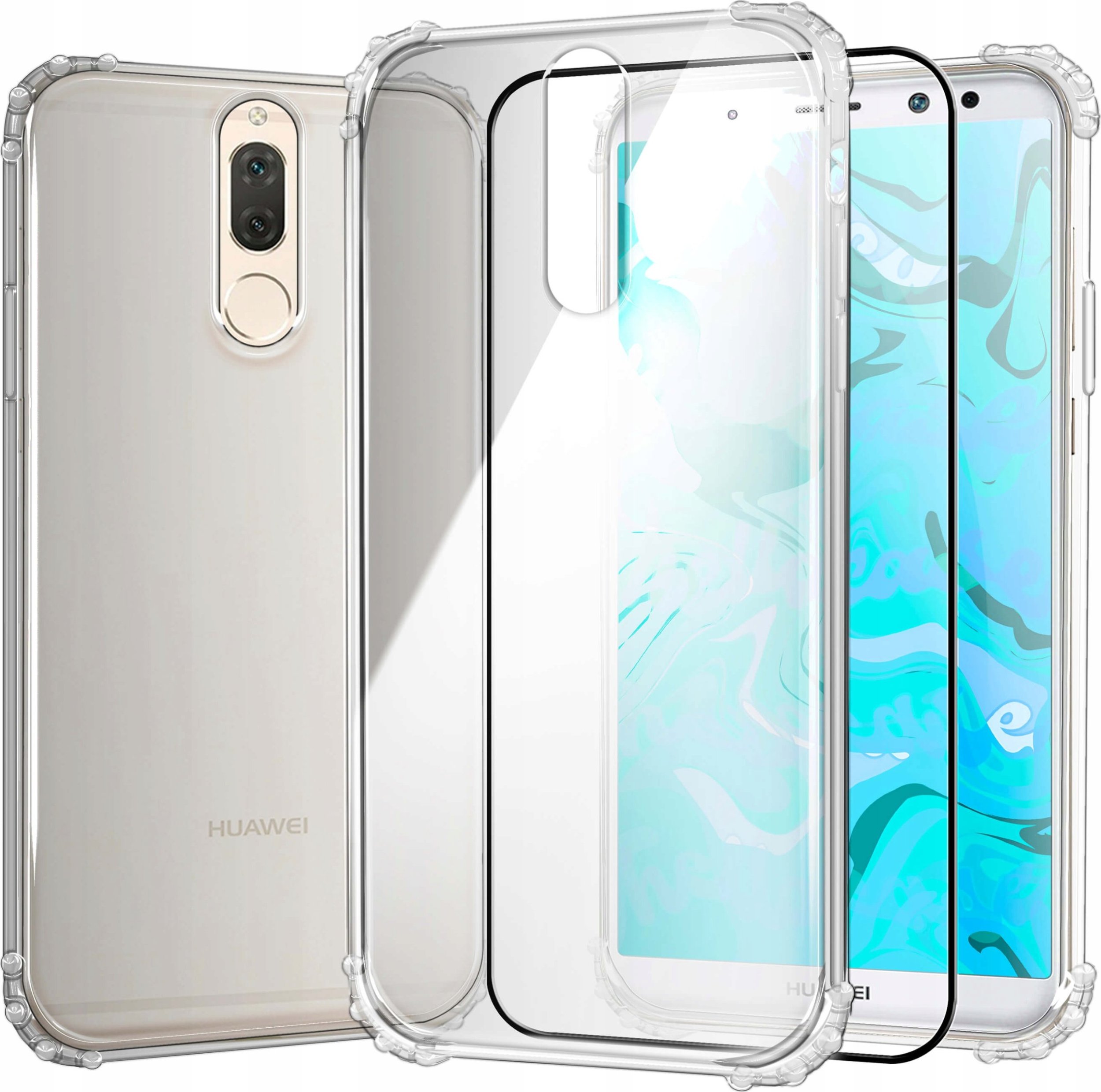 Hello Case ETUI PANCERNE DO HUAWEI MATE 10 LITE | CASE GUMOWE SLIM ANTI SHOCK | SZKŁO