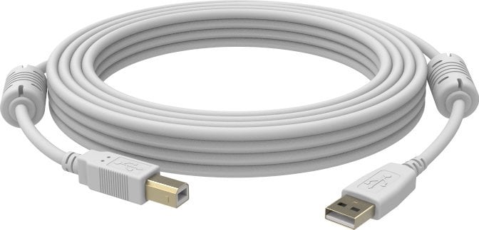 Kabel USB Vision USB-A - USB-B 2 m Biały (TC 2MUSB)