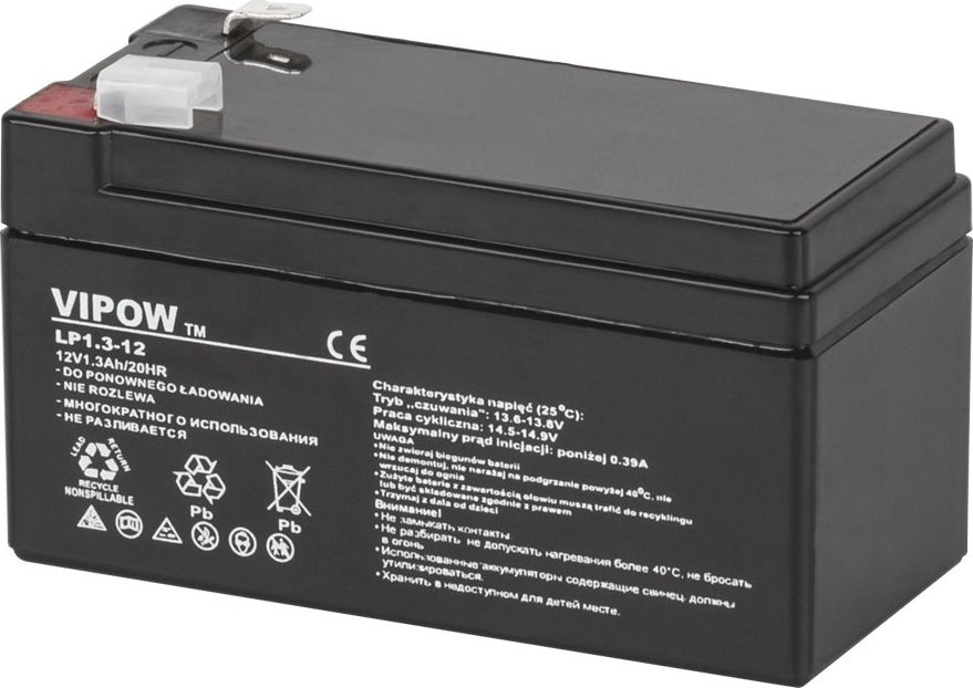 Vipow Akumulator 12V/1.3Ah (BAT0213)