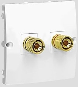 Kontakt-Simon Gniazdo głośnikowe Basic Modul pojedyncze białe (BMGL2.02/11)