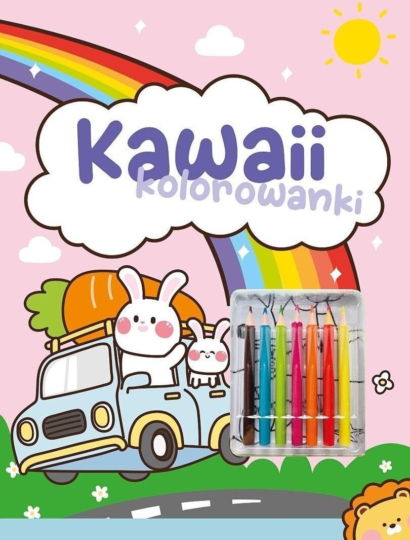 Books And Fun Kawaii kolorowanki różowa
