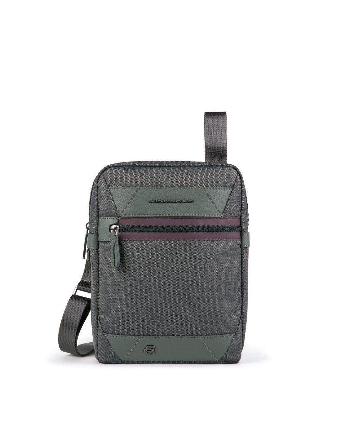 Piquadro Trakai Small Crossbody Bag Green 27 x 21 x 5 cm For Men For Men