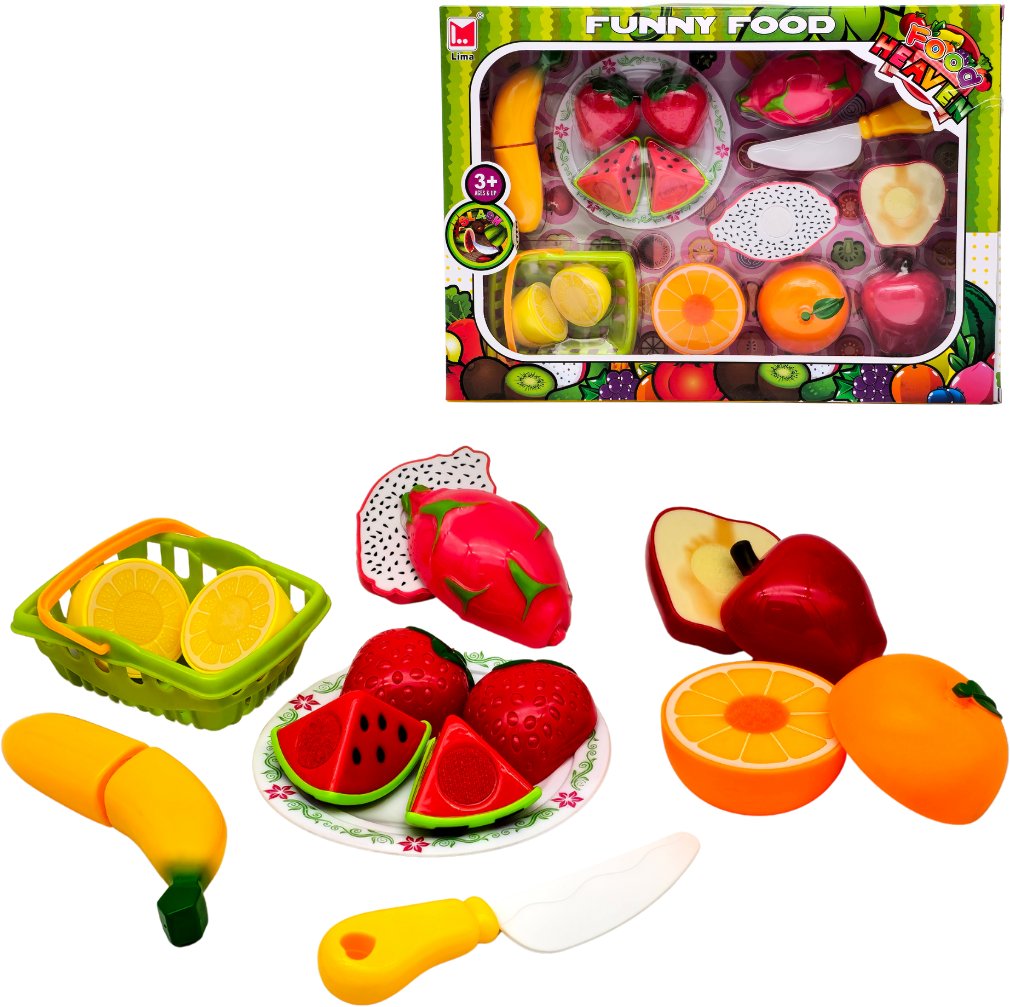 Owoce - zestaw do krojenia wraz z akcesoriami