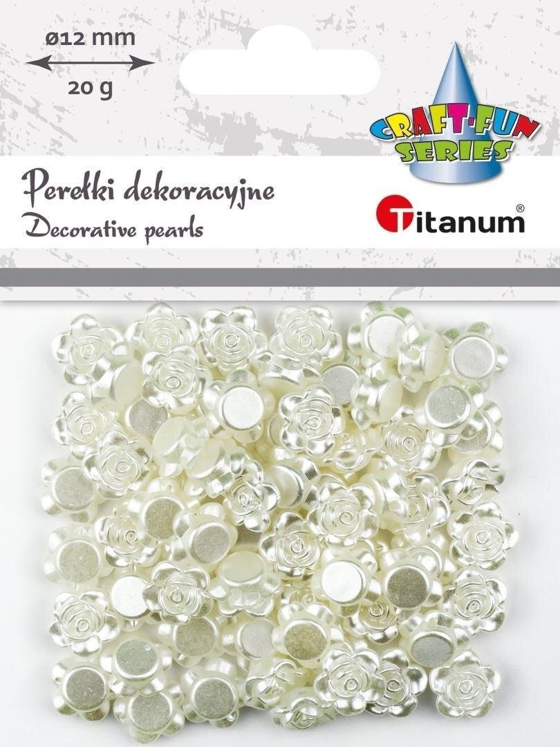 Teka Koraliki perełki plastikowe róże 10mm 20g
