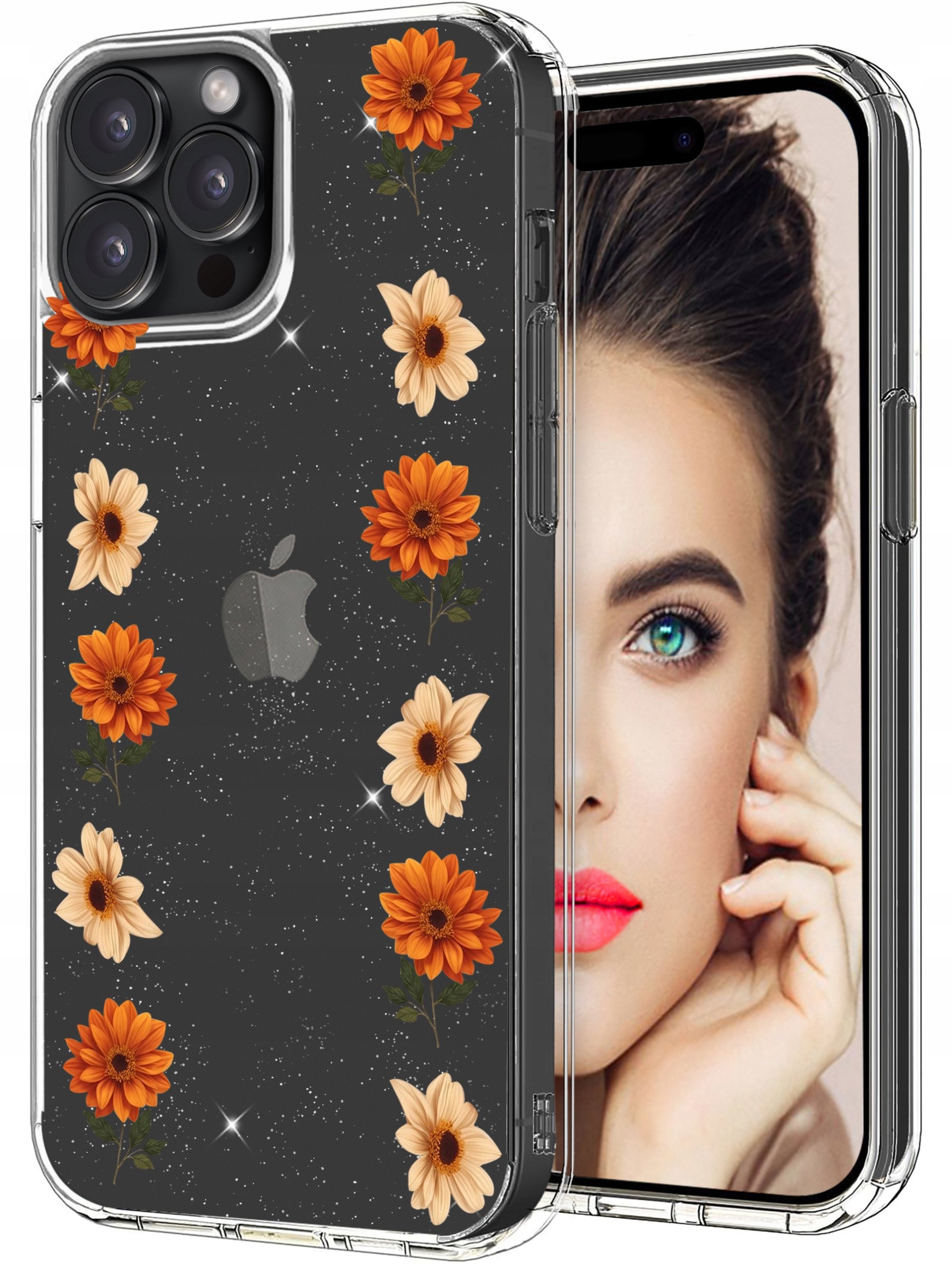 krainaGSM ETUI do Apple iPhone 15 Pro Max CASE PRZEŹROCZYSTE + SZKŁO 9H