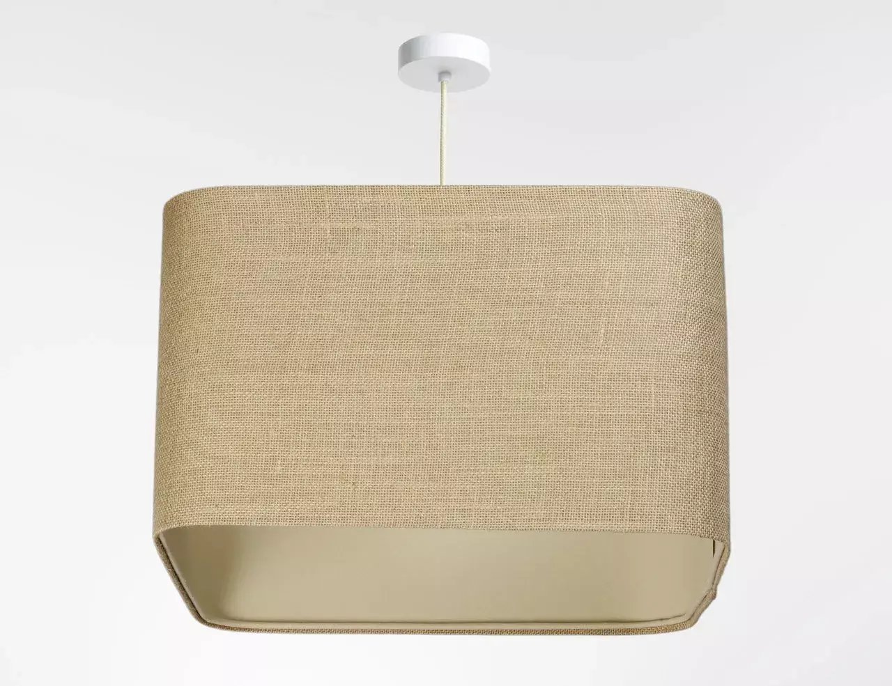 Lampa wisząca BPS KONCEPT Lampa wisząca KWADRO LEN 012-40w30 jutowa/beżowa BPS KONCEPT